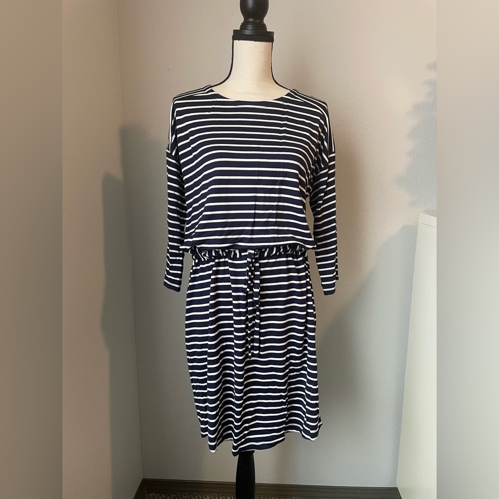 LOFT JERSEY TIE WAIST DRESS